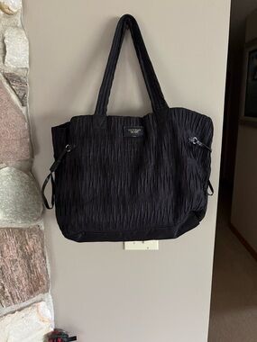 VICTORIA'S SECRET VS TOTE BAG Purse 2017 Pleated with Side Straps Limited